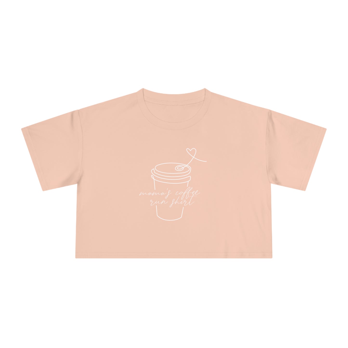 Mama's Coffee Run Crop Tee